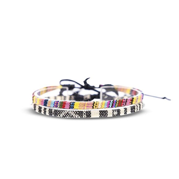 2 Pcs Boho Surfer Bracelets for Women and Men Waterproof and Adjustable Braided - Picture 1 of 8